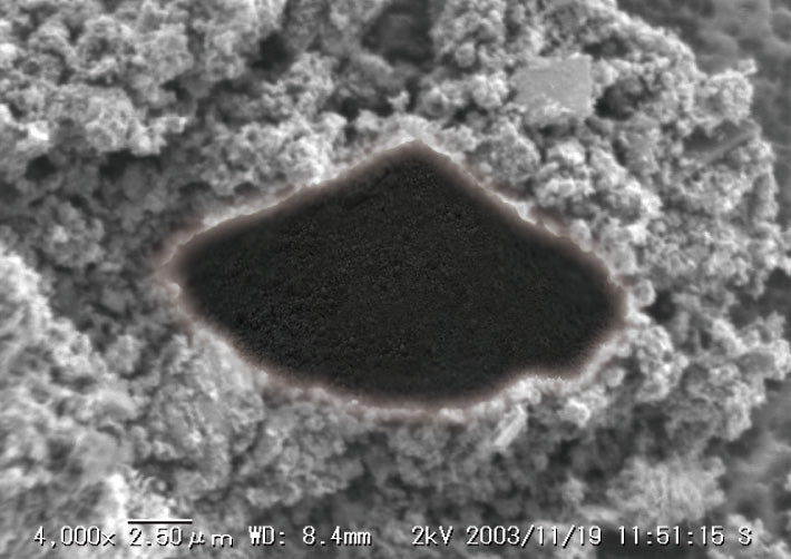 ピュアブラック拡大写真・粉体イメージ