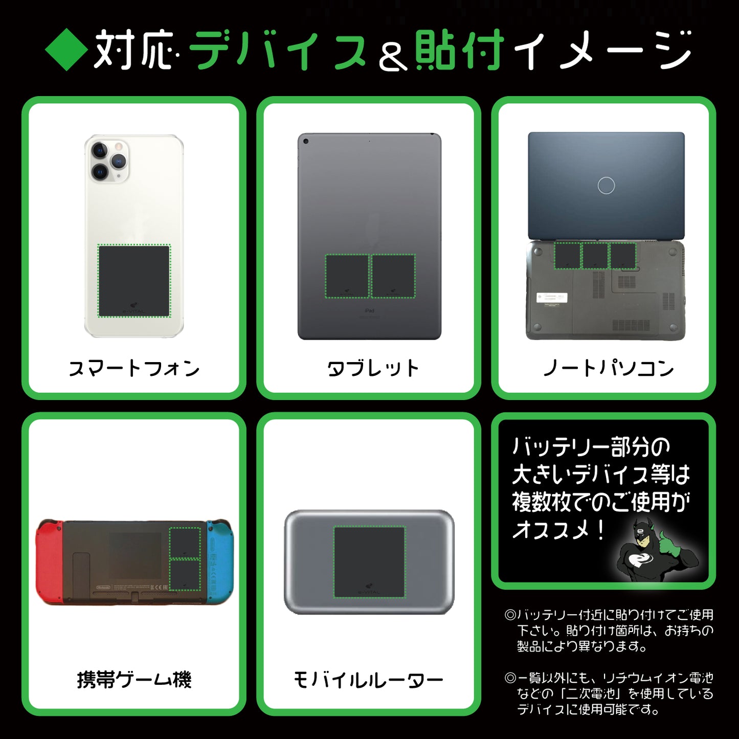 e-VITALー対応デバイス一覧
