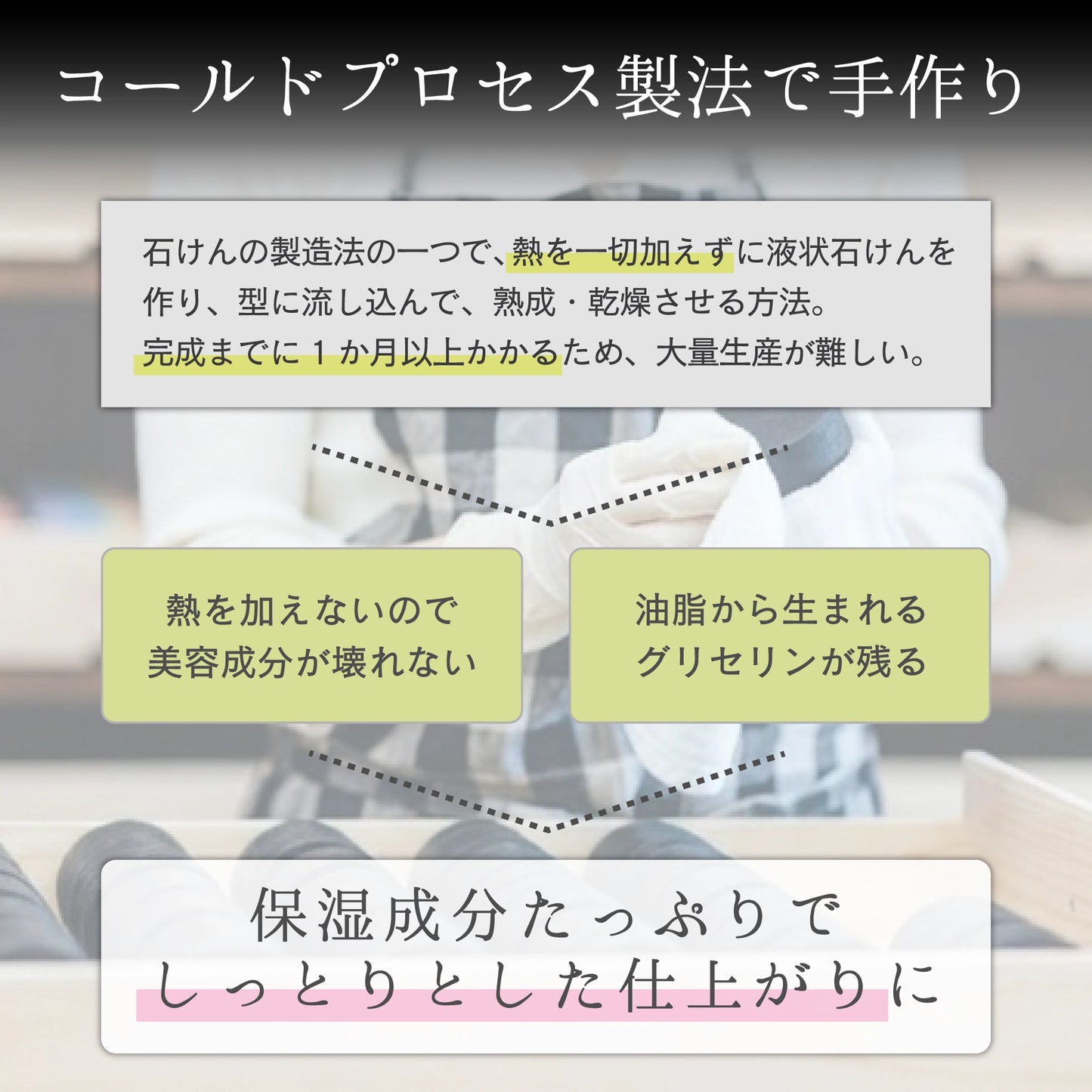 【選べるオマケ付】ヒロシ君が考えたうるおう純黒石けん（70g）3個セット